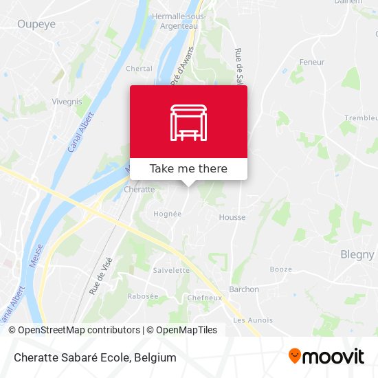 Cheratte Sabaré Ecole map