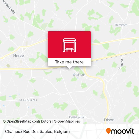 Chaineux Rue Des Saules plan