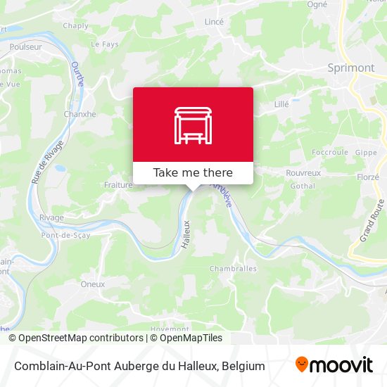 Comblain-Au-Pont Auberge du Halleux map