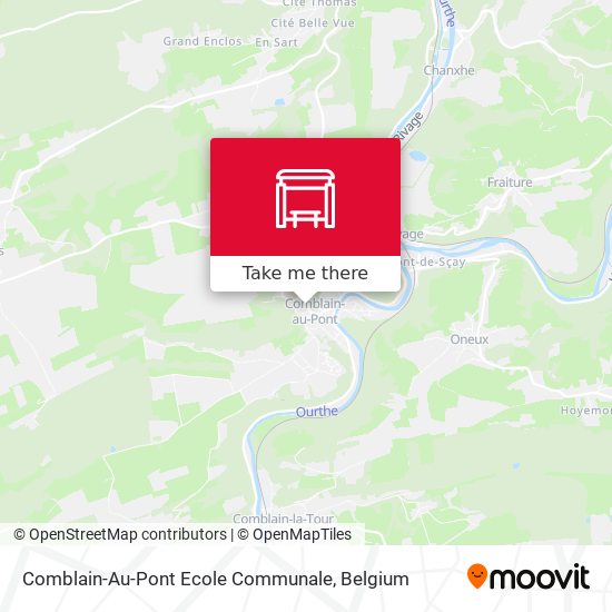 Comblain-Au-Pont Ecole Communale map