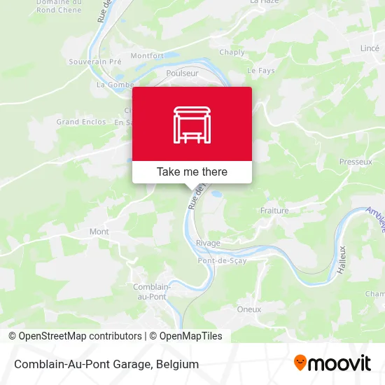 Comblain-Au-Pont Garage map