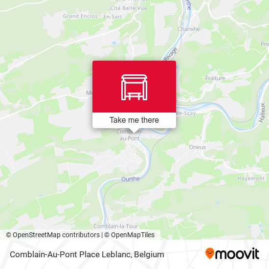 Comblain-Au-Pont Place Leblanc plan