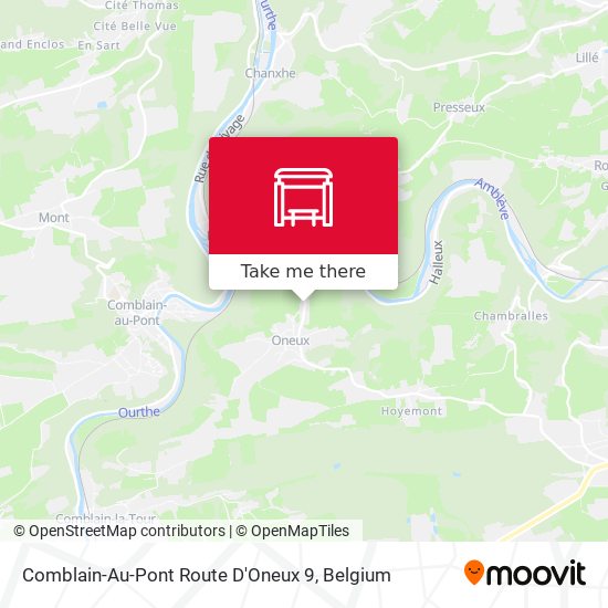 Comblain-Au-Pont Route D'Oneux 9 plan