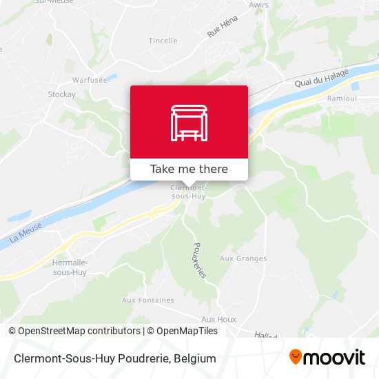 Clermont-Sous-Huy Poudrerie map