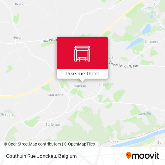 Couthuin Rue Jonckeu plan
