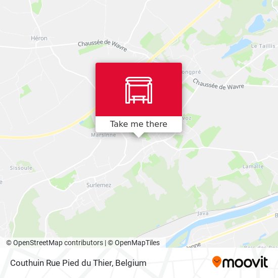Couthuin Rue Pied du Thier plan