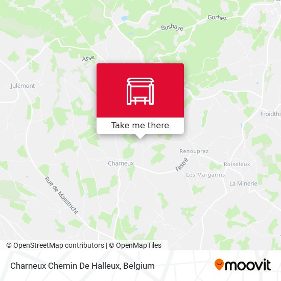 Charneux Chemin De Halleux map
