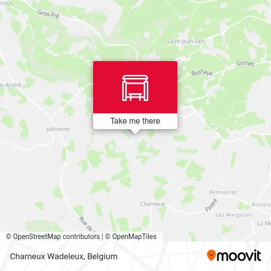 Charneux Wadeleux map