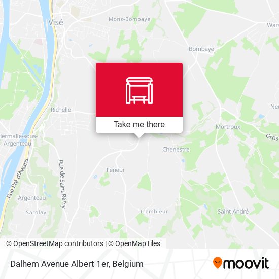 Dalhem Avenue Albert 1er map