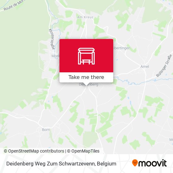 Deidenberg Weg Zum Schwartzevenn map