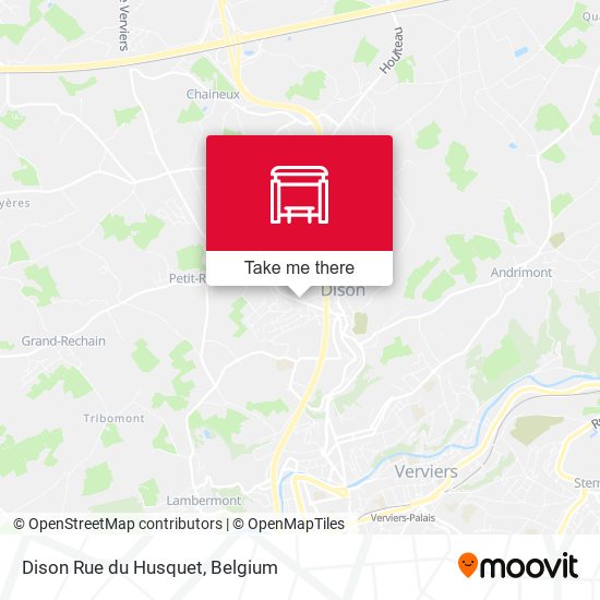 Dison Rue du Husquet plan