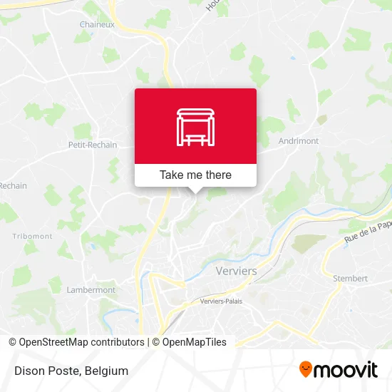 Dison Poste map