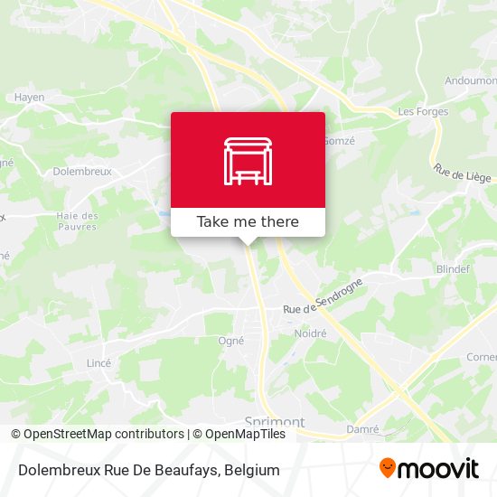 Dolembreux Rue De Beaufays plan