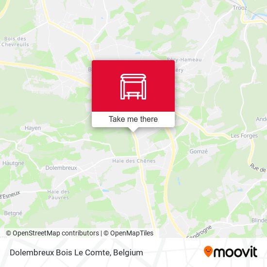 Dolembreux Bois Le Comte map