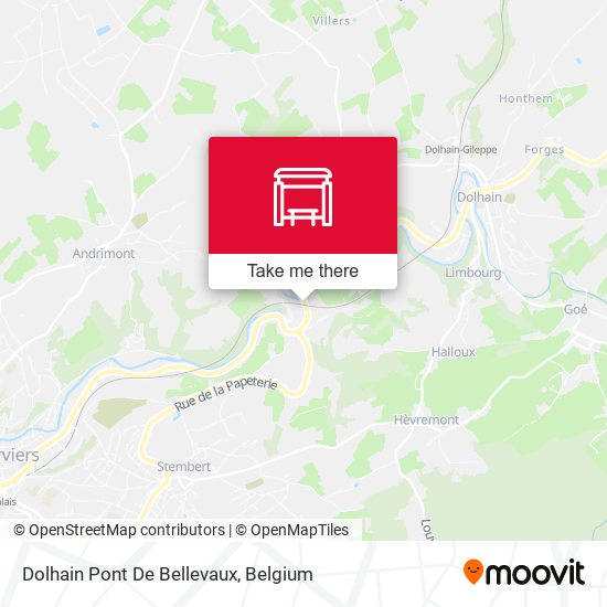 Dolhain Pont De Bellevaux plan
