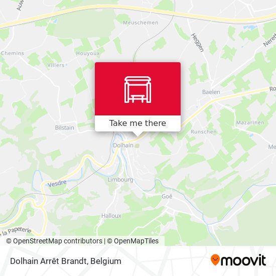 Dolhain Arrêt Brandt map