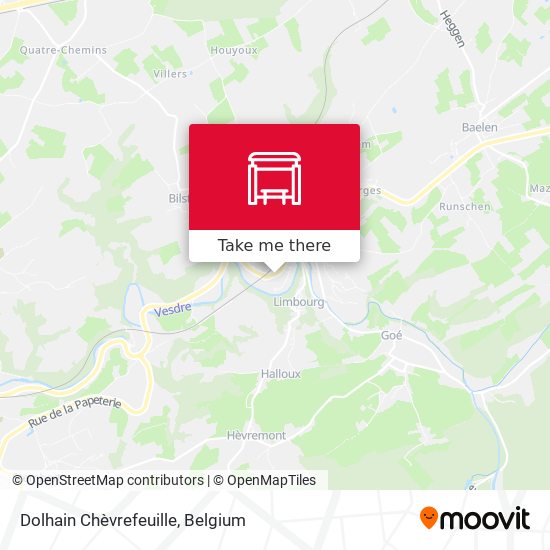 Dolhain Chèvrefeuille map