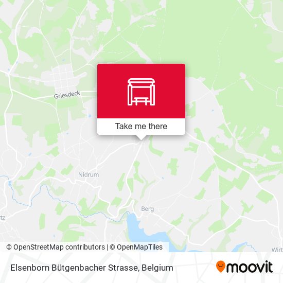 Elsenborn Bütgenbacher Strasse map