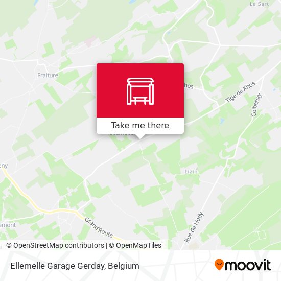 Ellemelle Garage Gerday map