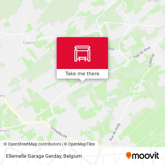 Ellemelle Garage Gerday map