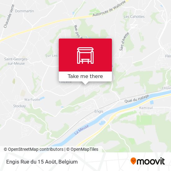 Engis Rue du 15 Août map