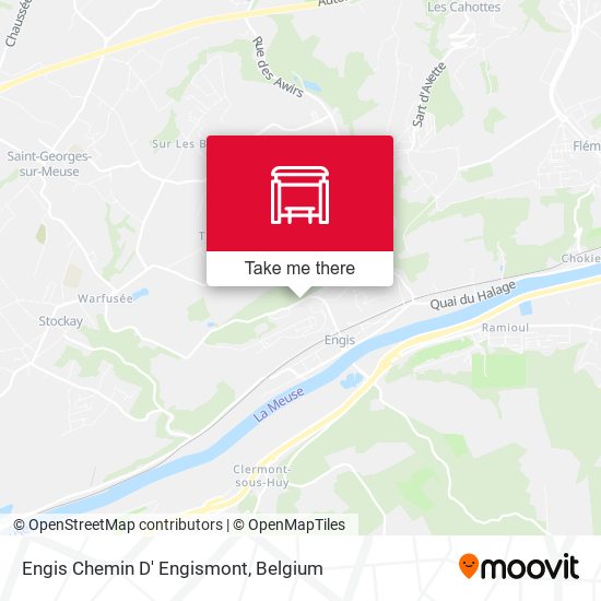 Engis Chemin D' Engismont map