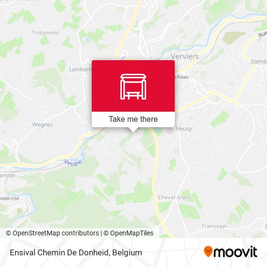 Ensival Chemin De Donheid map