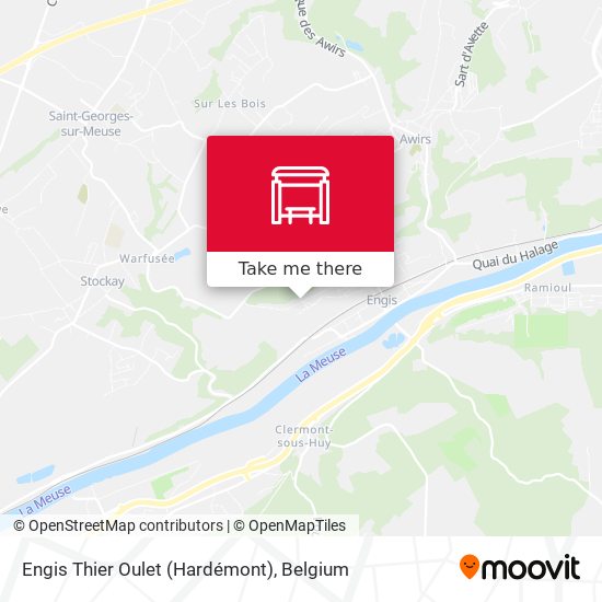 Engis Thier Oulet (Hardémont) map