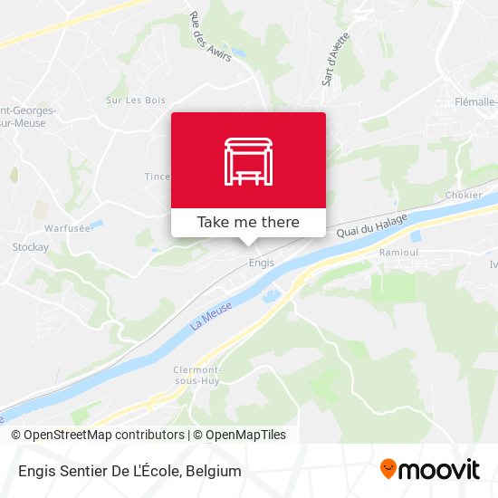 Engis Sentier De L'École plan
