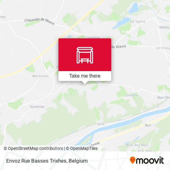 Envoz Rue Basses Trixhes map