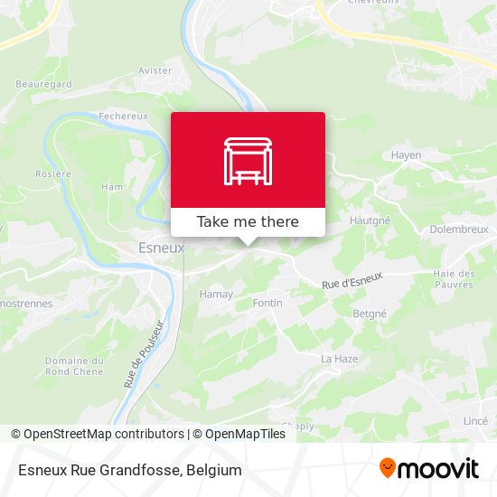 Esneux Rue Grandfosse plan