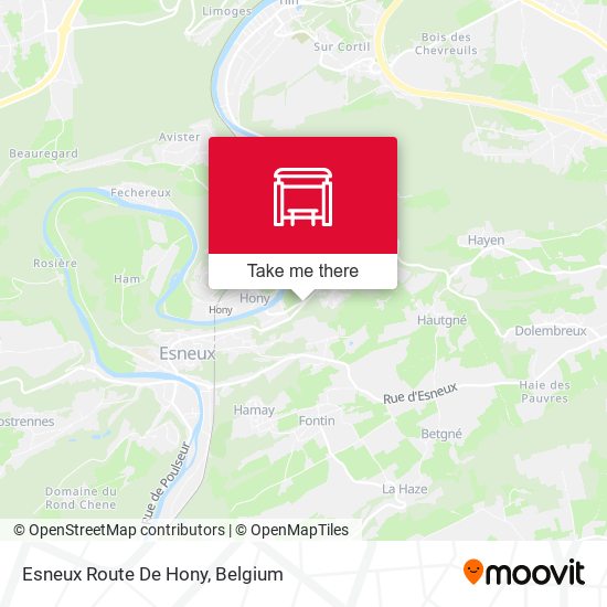Esneux Route De Hony plan