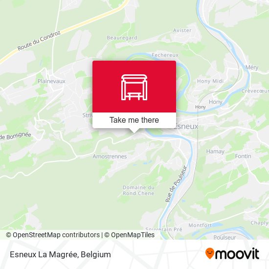 Esneux La Magrée plan