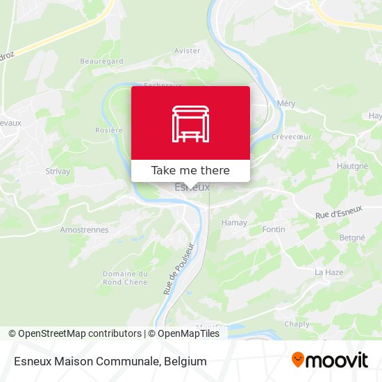 Esneux Maison Communale map