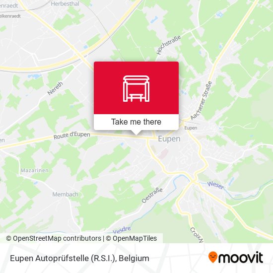 Eupen Autoprüfstelle (R.S.I.) map