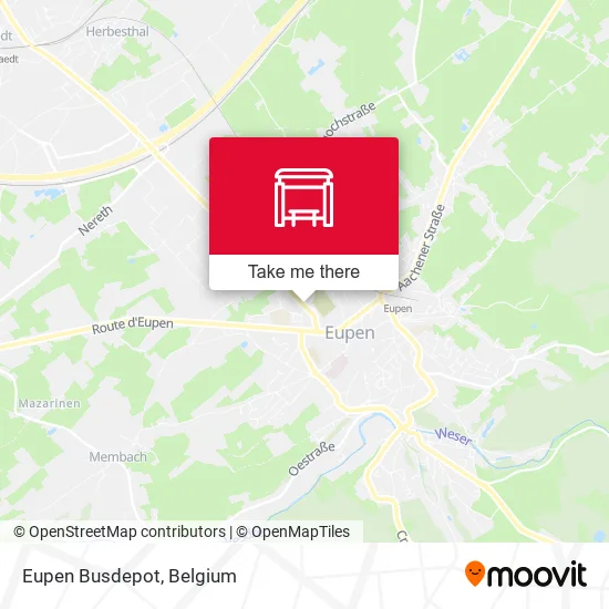 Eupen Busdepot map