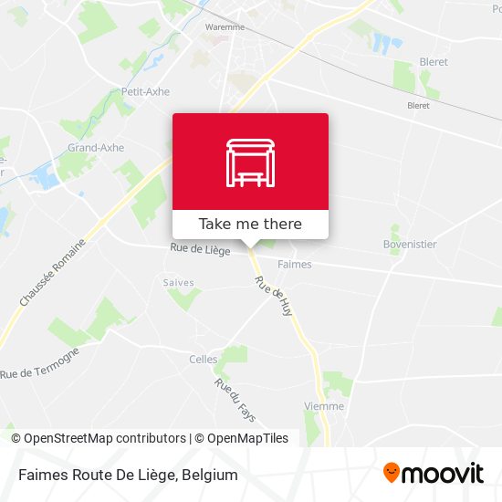 Faimes Route De Liège map