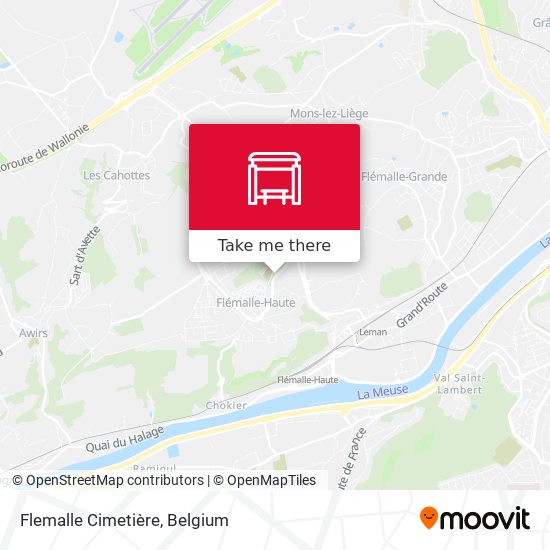 Flemalle Cimetière map