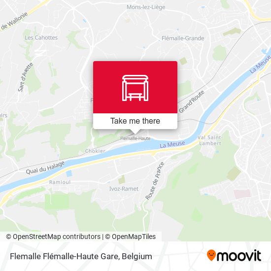 Flemalle Flémalle-Haute Gare plan