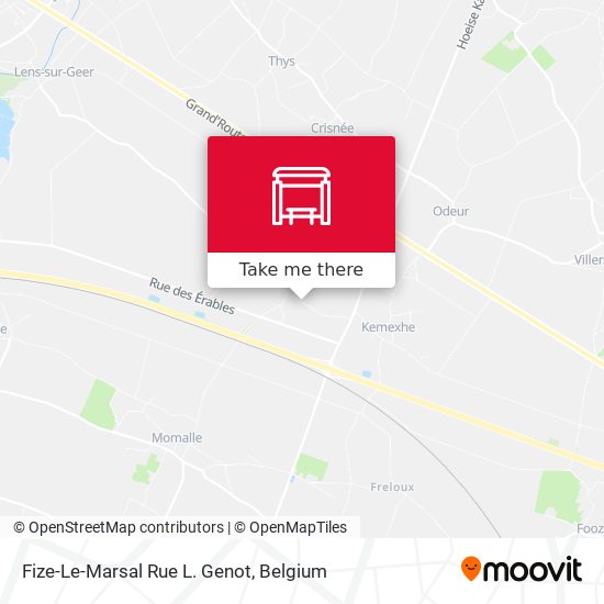 Fize-Le-Marsal Rue L. Genot plan