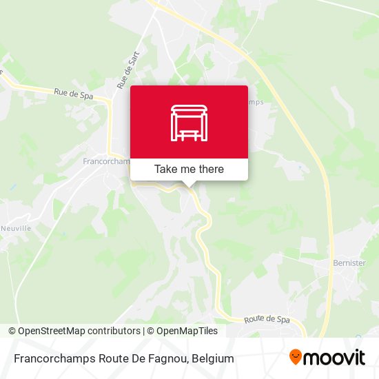 Francorchamps Route De Fagnou plan