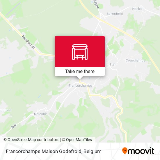Francorchamps Maison Godefroid map
