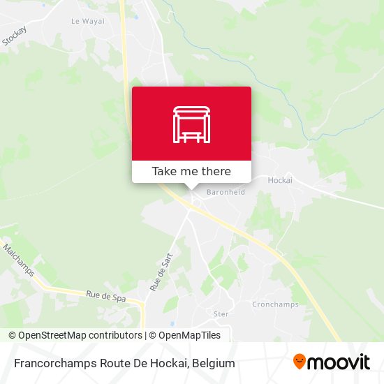 Francorchamps Route De Hockai map
