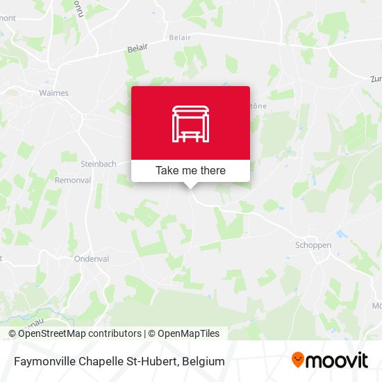 Faymonville Chapelle St-Hubert map