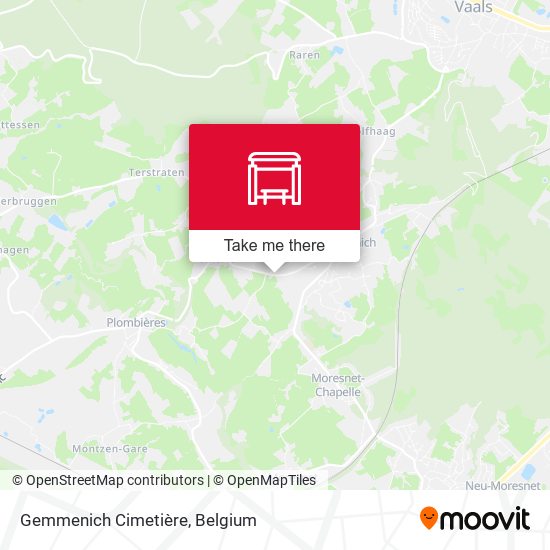 Gemmenich Cimetière map