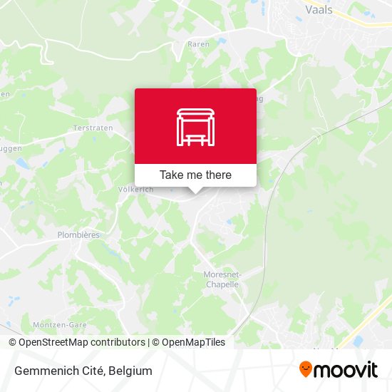 Gemmenich Cité map