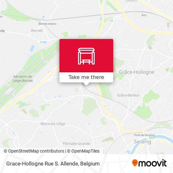 Grace-Hollogne Rue S. Allende map