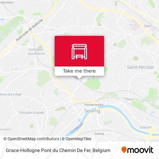 Grace-Hollogne Pont du Chemin De Fer map