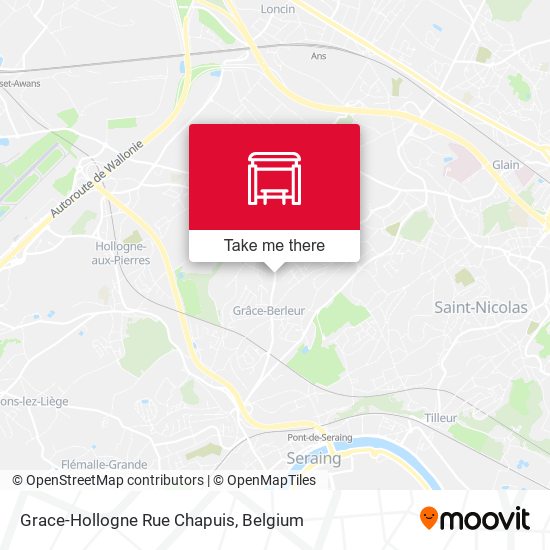 Grace-Hollogne Rue Chapuis map