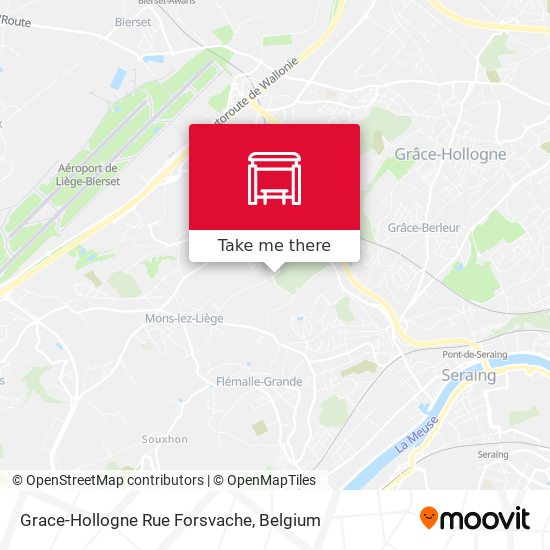 Grace-Hollogne Rue Forsvache map